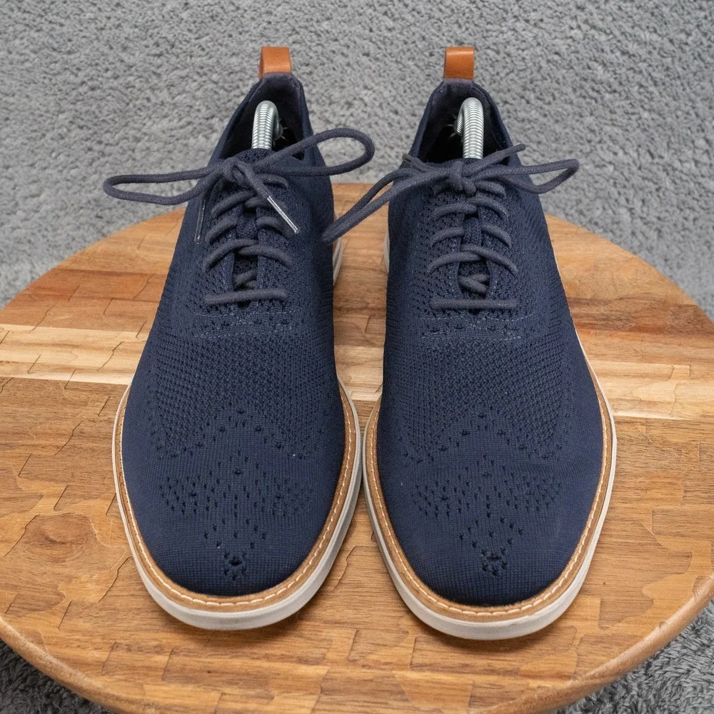 Cole Haan Grand Evolution Stitchlite Oxford Mens Size 10.5 M Marine Blue Vapor
